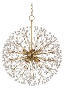 Dunkirk Chandelier Brass, Small, Aged Brass - Andrew Martin