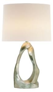 Cannes Table Lamp Silver, Table Lamp, Burnished Silver Leaf - Andrew Martin