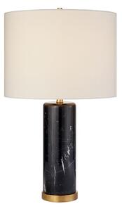 Cliff Table Lamp Black Marble, Table Lamp - Andrew Martin