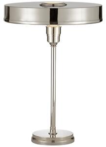 Carlo Table Lamp Nickel, Desk Lamp, Polished Nickel - Andrew Martin