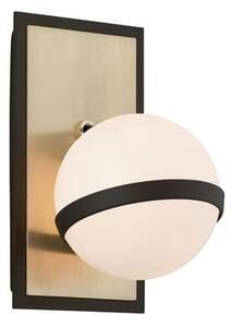 Ace Wall Light, Black/Brass - Andrew Martin