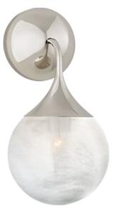 Cristol Single Wall Light Nickel, Wall Light, Polished Nickel - Andrew Martin