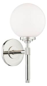 Bowery Orb Wall Light Nickel, Wall Light, Polished Nickel - Andrew Martin