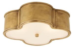 Basil Flush Brass, Ceiling Light, Large, Natural Brass - Andrew Martin