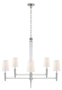 Lyra Chandelier Nickel, Polished Nickel/Crystal - Andrew Martin