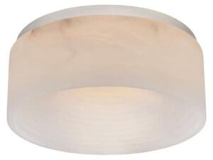 Otto Ceiling Light Nickel, Flush Mount, Medium, Polished Nickel - Andrew Martin