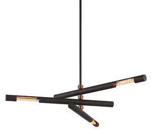 Hendrix Chandelier, Black/Brass - Andrew Martin