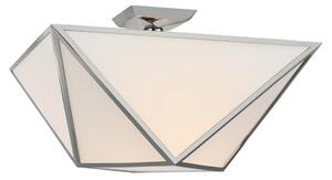 Lorino Flush Nickel, Ceiling Light, Polished Nickel - Andrew Martin