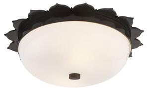 Rachel Flush Light Gunmetal, Ceiling Light, Gun Metal - Andrew Martin