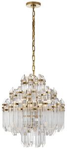 Adele 4 Tier Chandelier Brass, Hand-Rubbed Antique Brass - Andrew Martin