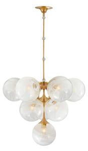 Cristol Chandelier Brass, Medium, Hand-Rubbed Antique Brass - Andrew Martin