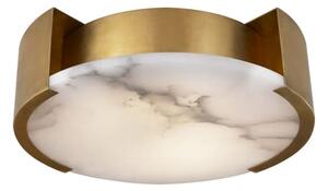 Melange Flush Light Brass, Flush Mount, Small, Antique-Burnished Brass - Andrew Martin