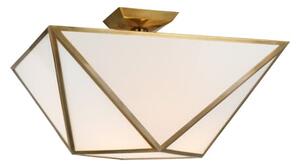 Lorino Flush Brass, Ceiling Light, Hand-Rubbed Antique Brass - Andrew Martin