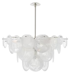 Loire Chandelier Nickel, Polished Nickel - Andrew Martin