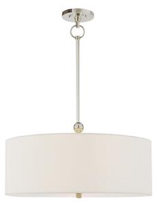 Reed Pendant Nickel, Pendant Light, Polished Nickel - Andrew Martin