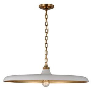 Piatto Pendant Brass, Pendant Light, Hand-Rubbed Antique Brass - Andrew Martin