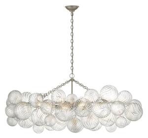 Talia Chandelier Silver, Chandelier, Medium, Burnished Silver Leaf - Andrew Martin