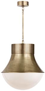 Precision Pendant Brass, Pendant Light, Large, Antique-Burnished Brass - Andrew Martin