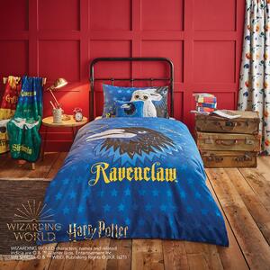 Harry Potter Ravenclaw House Reversible Duvet Cover and Pillowcase Set Light Blue