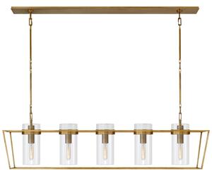 Presidio Pendant Brass, Pendant Light, Hand-Rubbed Antique Brass - Andrew Martin