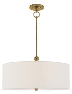 Reed Pendant Brass, Pendant Light, Hand-Rubbed Antique Brass - Andrew Martin