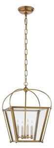 Riverside Pendant Brass, Lantern, Small, Antique-Burnished Brass - Andrew Martin