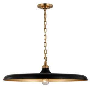 Piatto Pendant Brass, Pendant Light, Hand-Rubbed Antique Brass - Andrew Martin