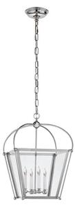 Riverside Pendant Nickel, Lantern, Small, Polished Nickel - Andrew Martin