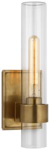 Presidio Outdoor Wall Light Brass, Wall Light, Hand-Rubbed Antique Brass - Andrew Martin