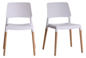 Reims Set of 2 Dining Chairs White