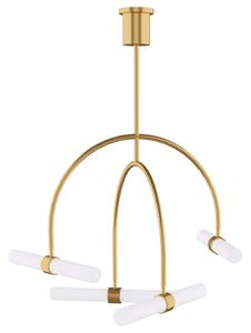 Calumn 4 Light Chandelier Brass, 4 Light, Natural Brass - Andrew Martin