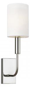 Brianna Single Wall Light Nickel, Wall Light, Polished Nickel - Andrew Martin