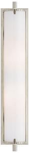 Calliope Tall Wall Light Nickel, Wall Light, Tall, Polished Nickel/White Glass - Andrew Martin