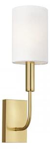 Brianna Single Wall Light Brass, Wall Light, Burnished Brass - Andrew Martin