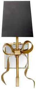 Ellery Wall Light Black, Wall Light, Soft Brass & Black Shade - Andrew Martin