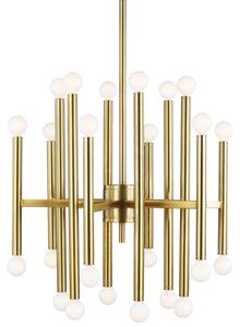 Beckman Chandelier Brass, Burnished Brass - Andrew Martin