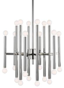 Beckman Chandelier Nickel, Polished Nickel - Andrew Martin