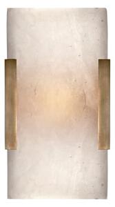 Covet Wide Wall Light Brass, Wall Light, Antique-Burnished Brass - Andrew Martin