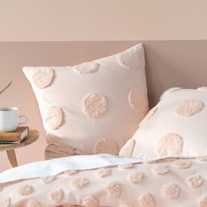 Linen House Haze Peach 100% Cotton Continental Pillowcase Pink