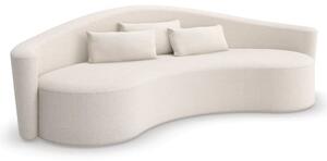 Ellipse Sofa, Sofa, White - Andrew Martin Kelly Hoppen Boucle & Other Fabric