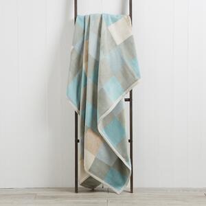 Thermosoft Squares Blanket Duck Egg Blue