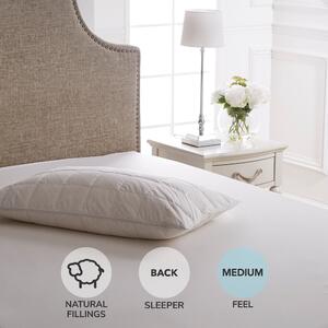 Dorma Down Surround Memory Foam Medium-Support Pillow White