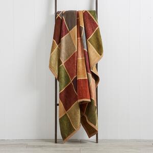 Thermosoft Checked Multicoloured Blanket brown