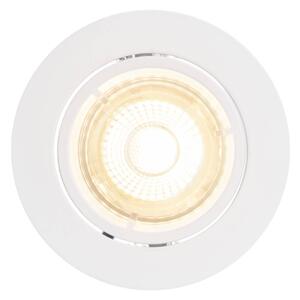 Carina LED downlight 2,700 K dim tilt white