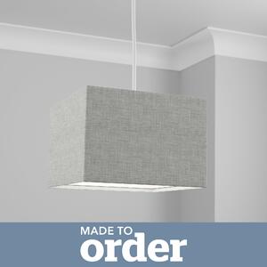 Made to Order 30cm Square Lamp Shade Grey