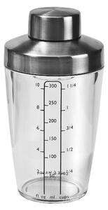 Cole & Mason Salad Dressing Shaker Clear, Silver and Black
