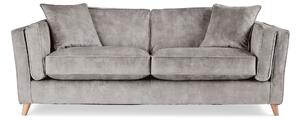 Arabella 3 Seater Sofa Slub Velvet Cement