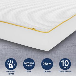 Eve Sleep Premium Foam Mattress White and Yellow