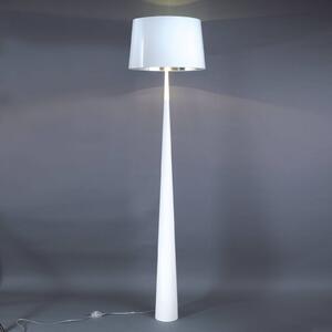 Totem LS floor lamp with chrome finish, white