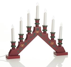 Seven-light red candle arch Sara Tradition